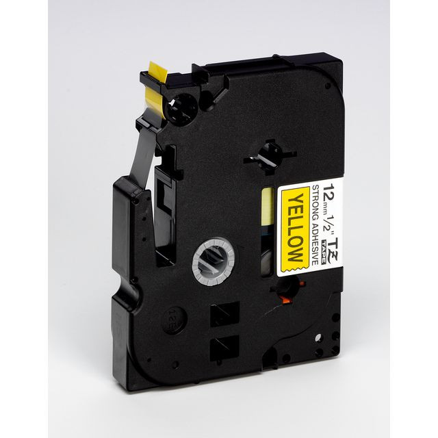 BildeTape BROTHER TZES631 12mm Svart på Gul