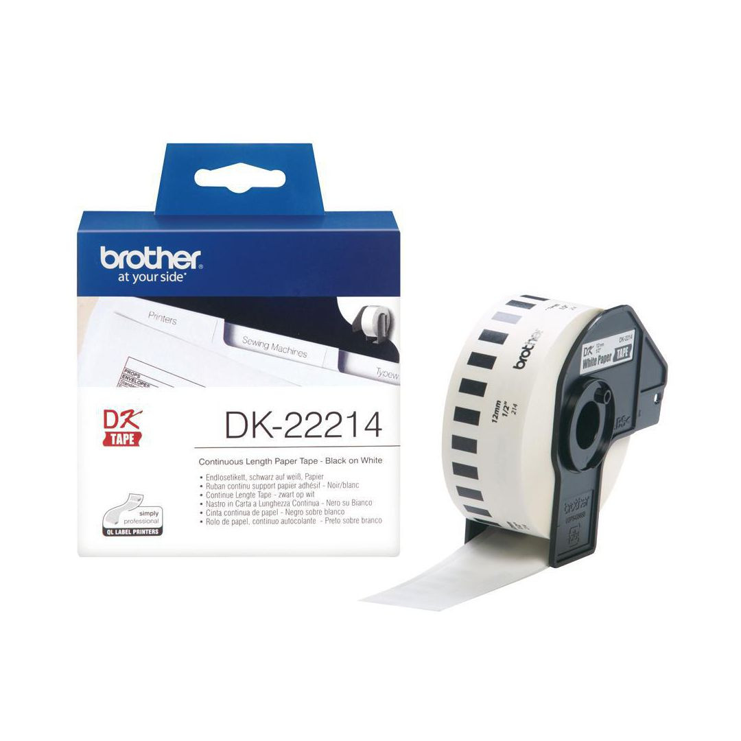 BildeEtikett BROTHER DK22214 12mm x 30, 48m
