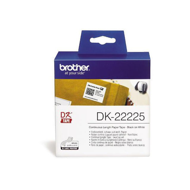 BildeEtikett BROTHER DK22225 38mm vit