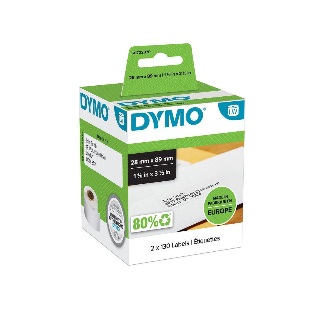 BildeEtikett DYMO S0722370 89x28mm 260/fp