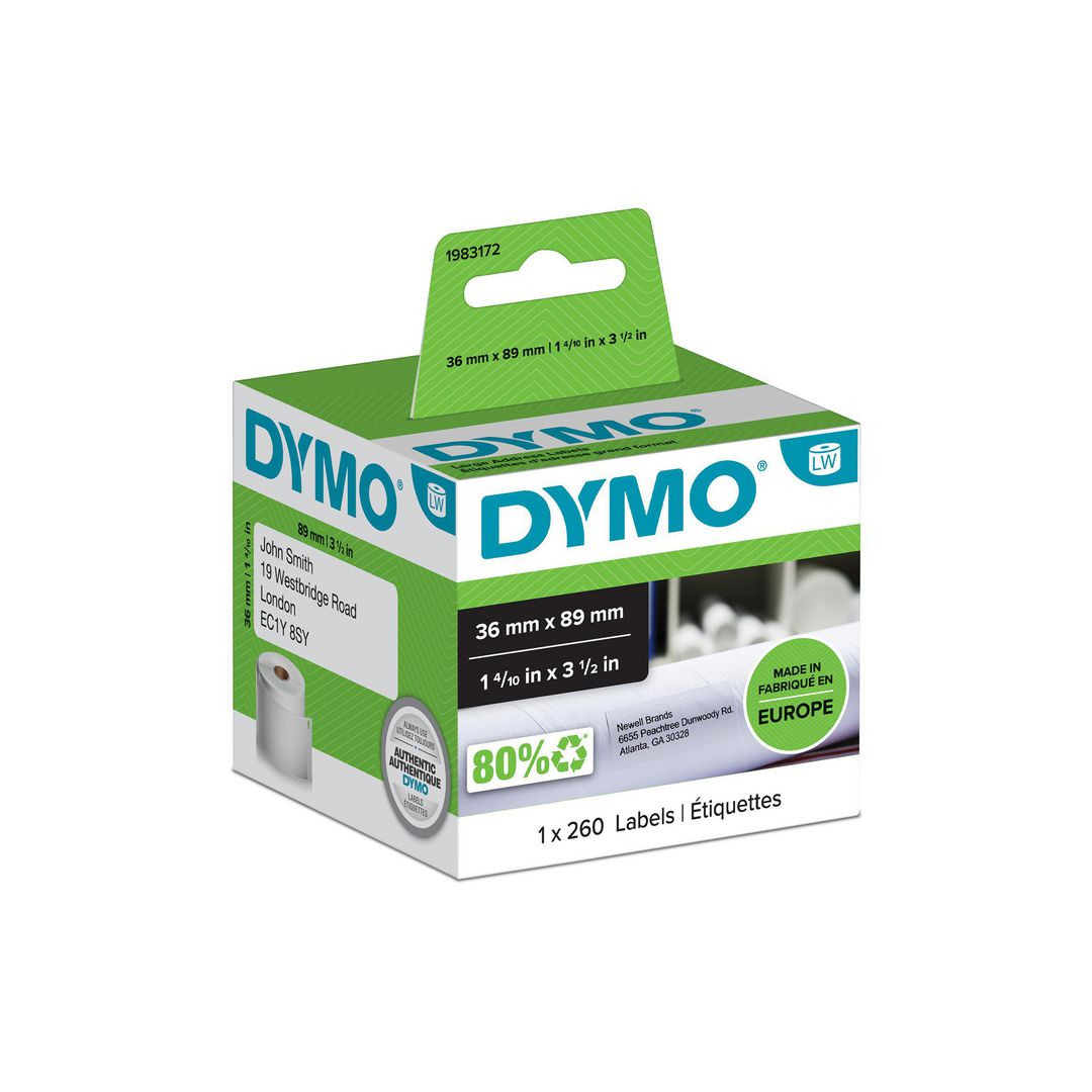 BildeEtikett DYMO 89x36mm 260/fp
