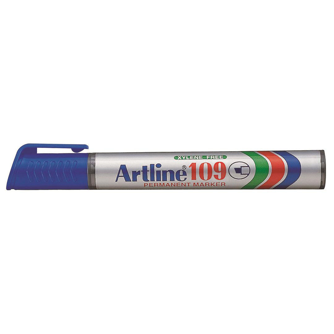 BildeMärkpenna ARTLINE 109 sned 2-4mm blå