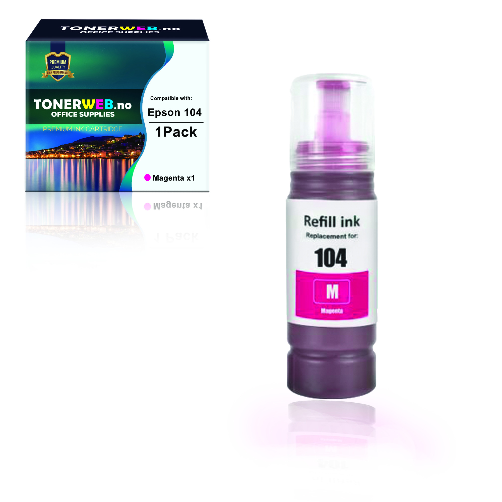 BildeEpson 104 magenta blekk (70ml) - Erstatter C13T00P340