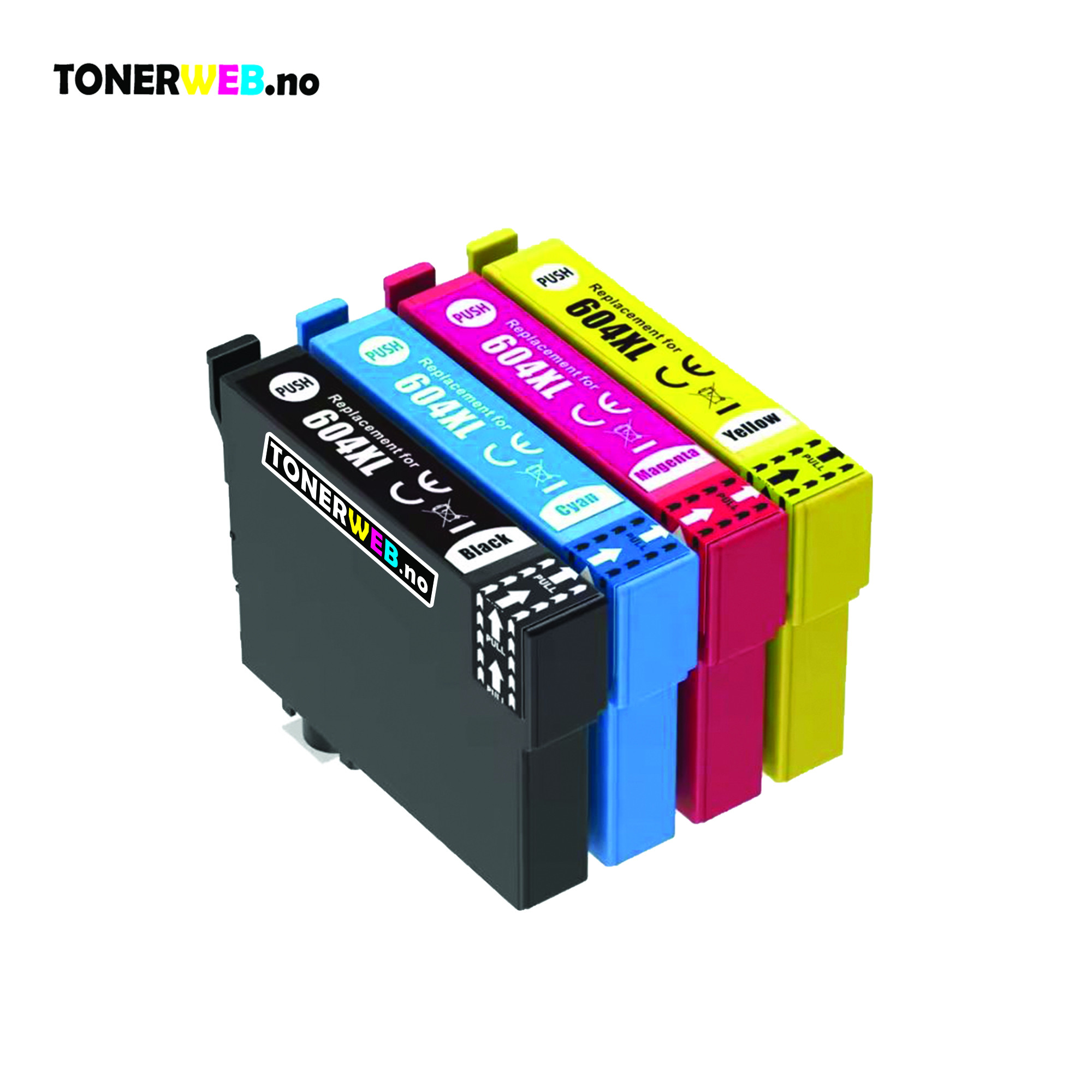 Epson 604XL BK/C/M/Y (svart/cyan/magenta/gul) blekkpatroner 4-pakk 1 x 9,2 ml / 3 x 6,4 ml - kompatibel