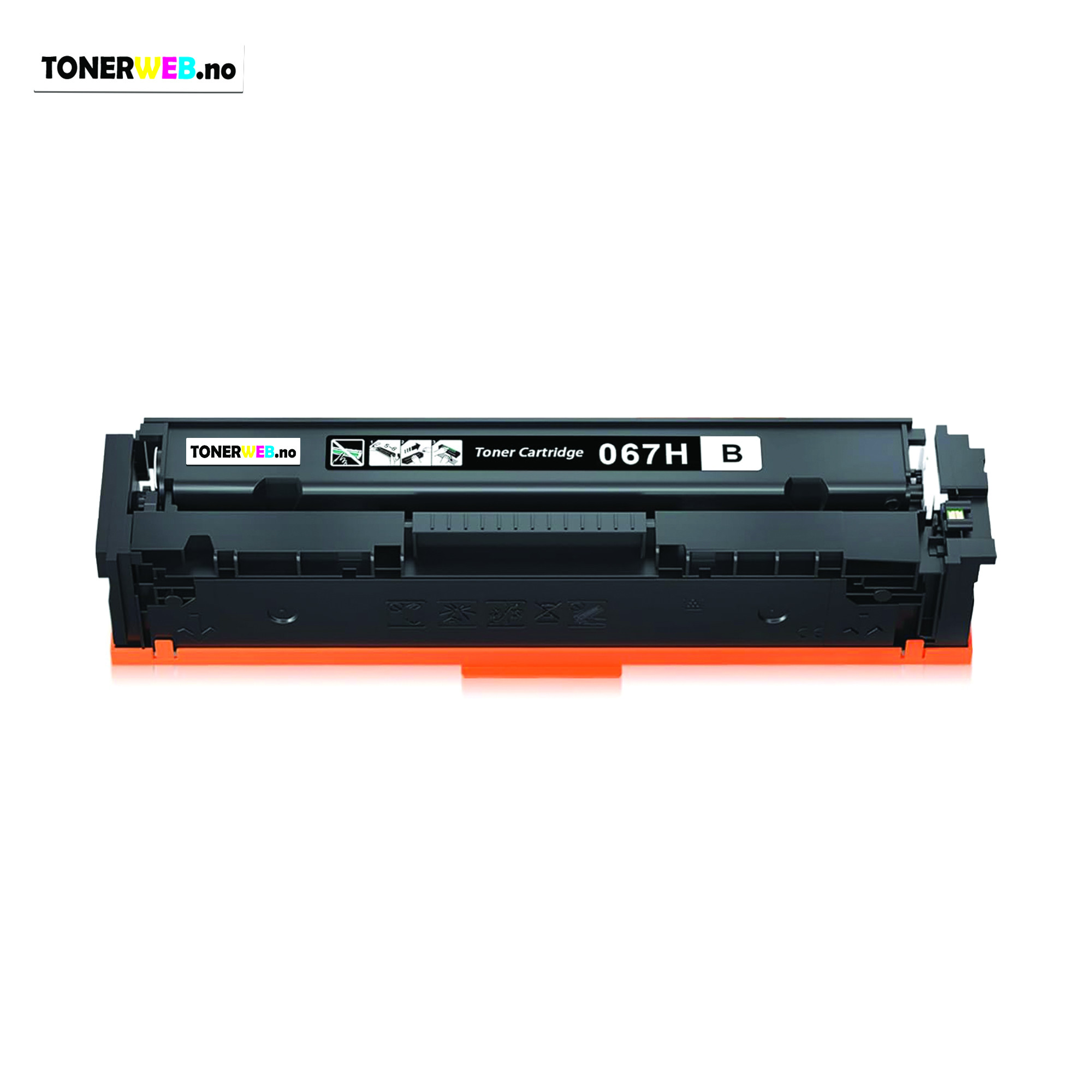Canon 067H BK (svart) toner 13000 sider - kompatibel