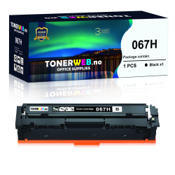 BildeCanon 067H BK (svart) toner 13000 sider - kompatibel