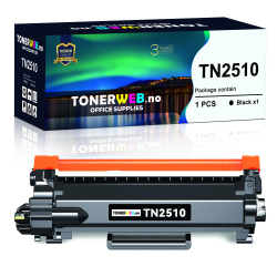 BildeTonerkassett, erstatter Brother Tn2510Xl Sort