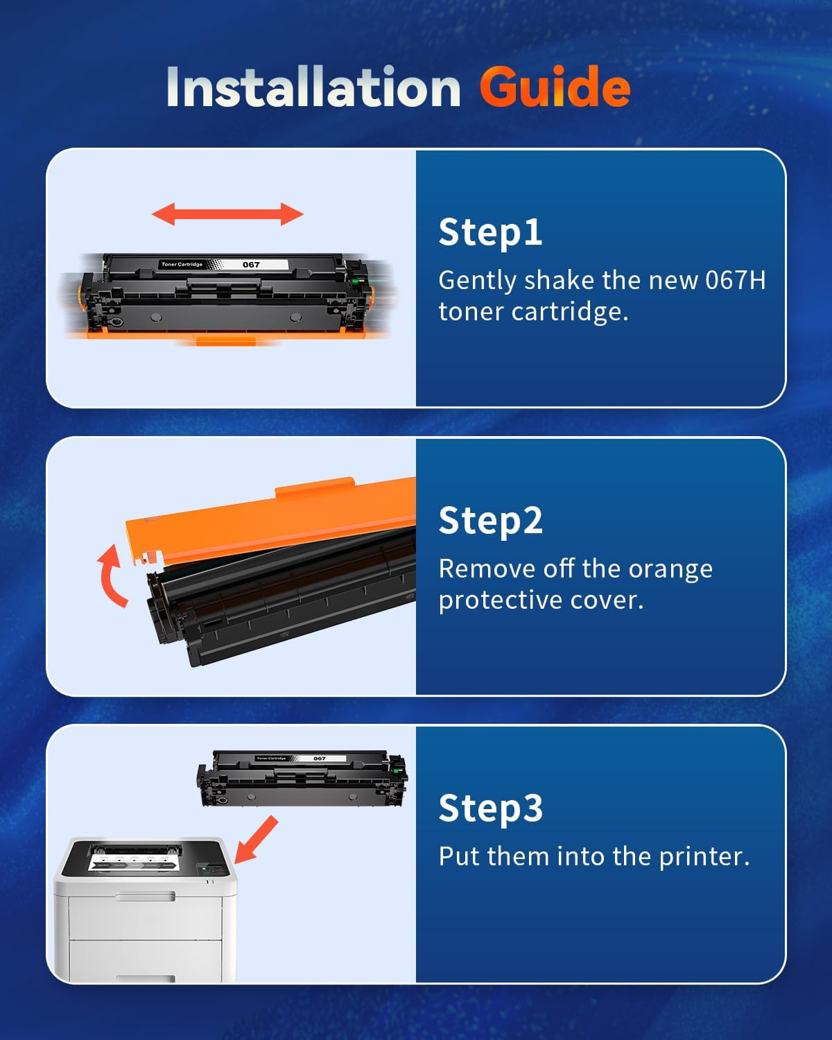 Canon 067 BK (svart) toner 1350 sider - kompatibel