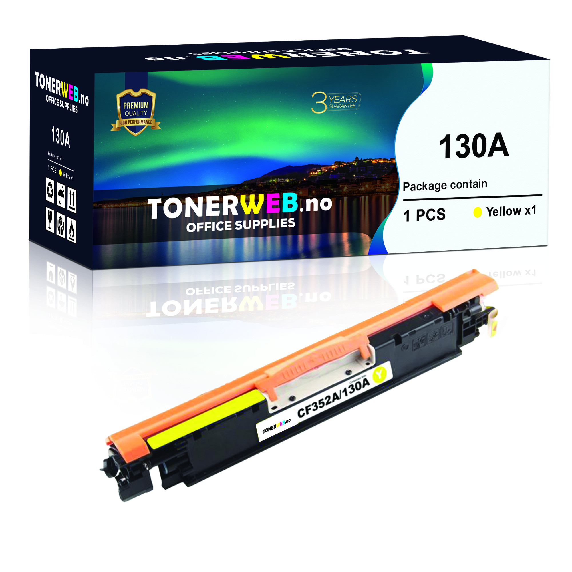 BildeHP 130A Y (gul) toner 1000 sider - kompatibel