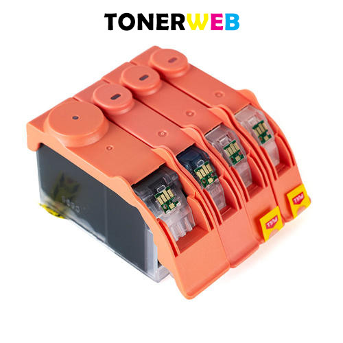 Canon PGI-5 / CLI-8 BK/BK/C/M/Y (svart/cyan/magenta/gul) blekkpatroner 5-pakk 1 x 26,8 ml / 4 x 13,4 ml - kompatibel