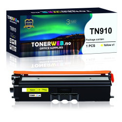 BildeBrother TN910 Y (gul) toner 9000 sider - kompatibel