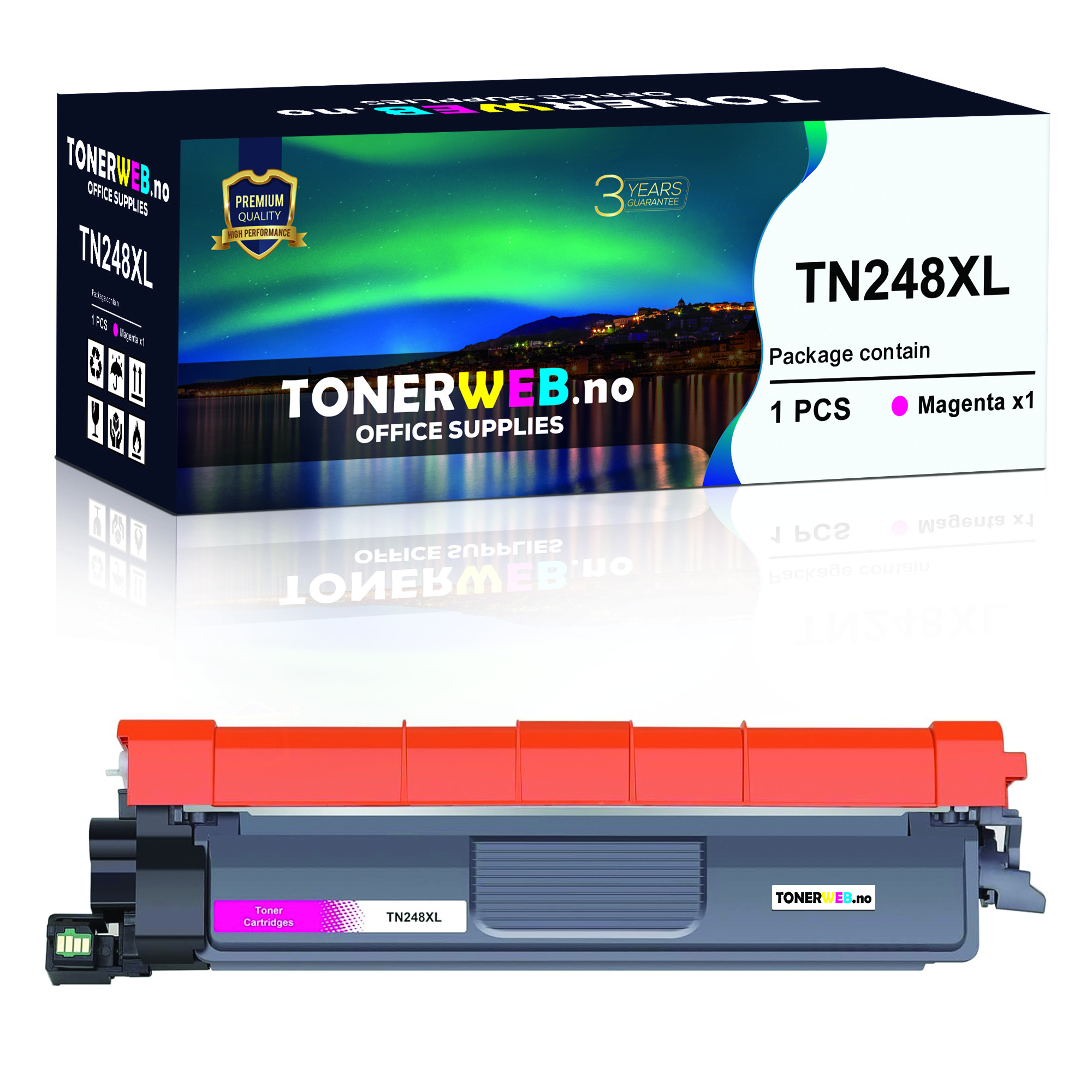 BildeBrother TN248XL M (magenta) toner 2300 sider - kompatibel