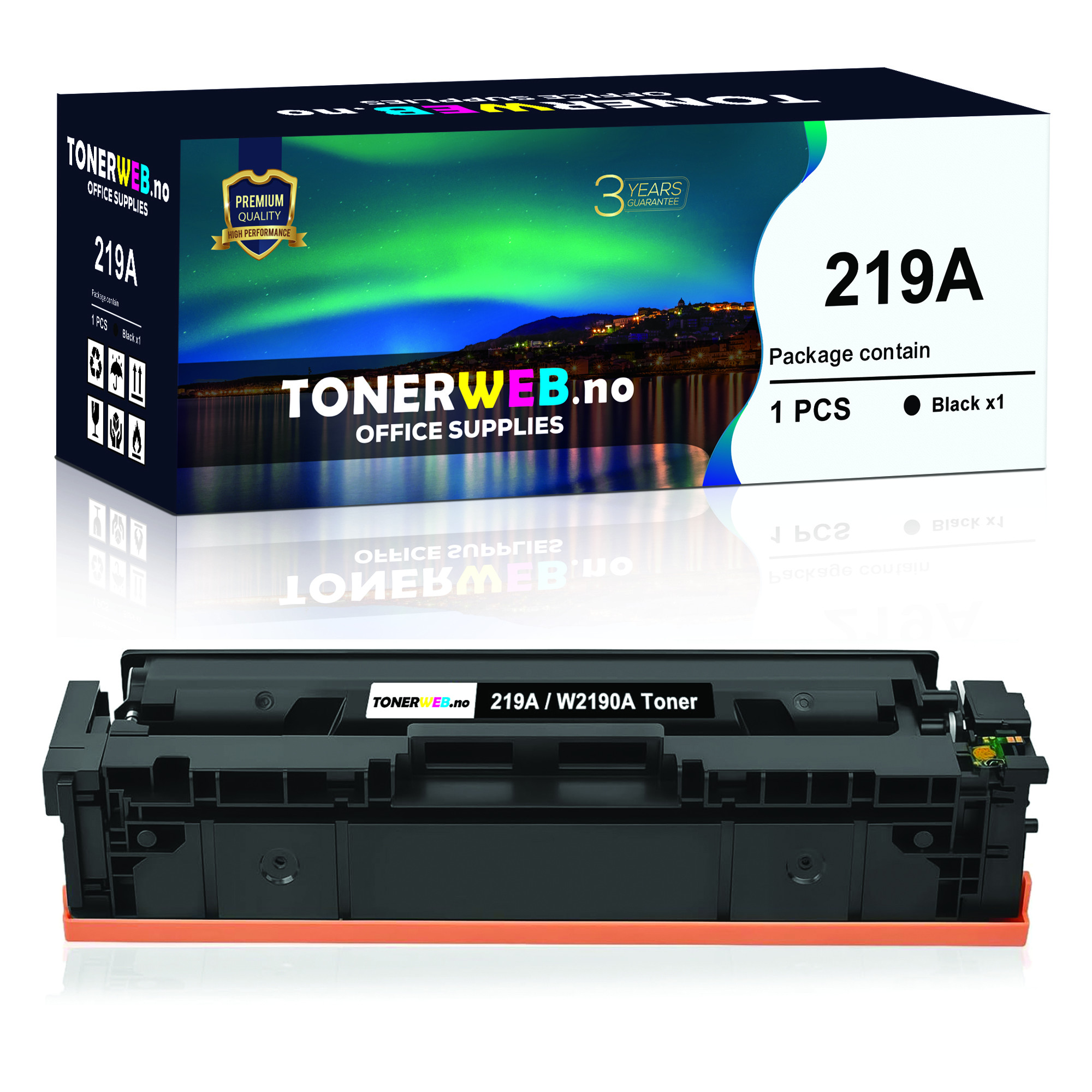 BildeTonerkassett, erstatter 219A Sort (1.300 sider)
