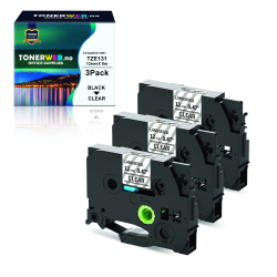 BildeBrother Tape, erstatter Brother 3-pakk TZE131 12mmx8m S...