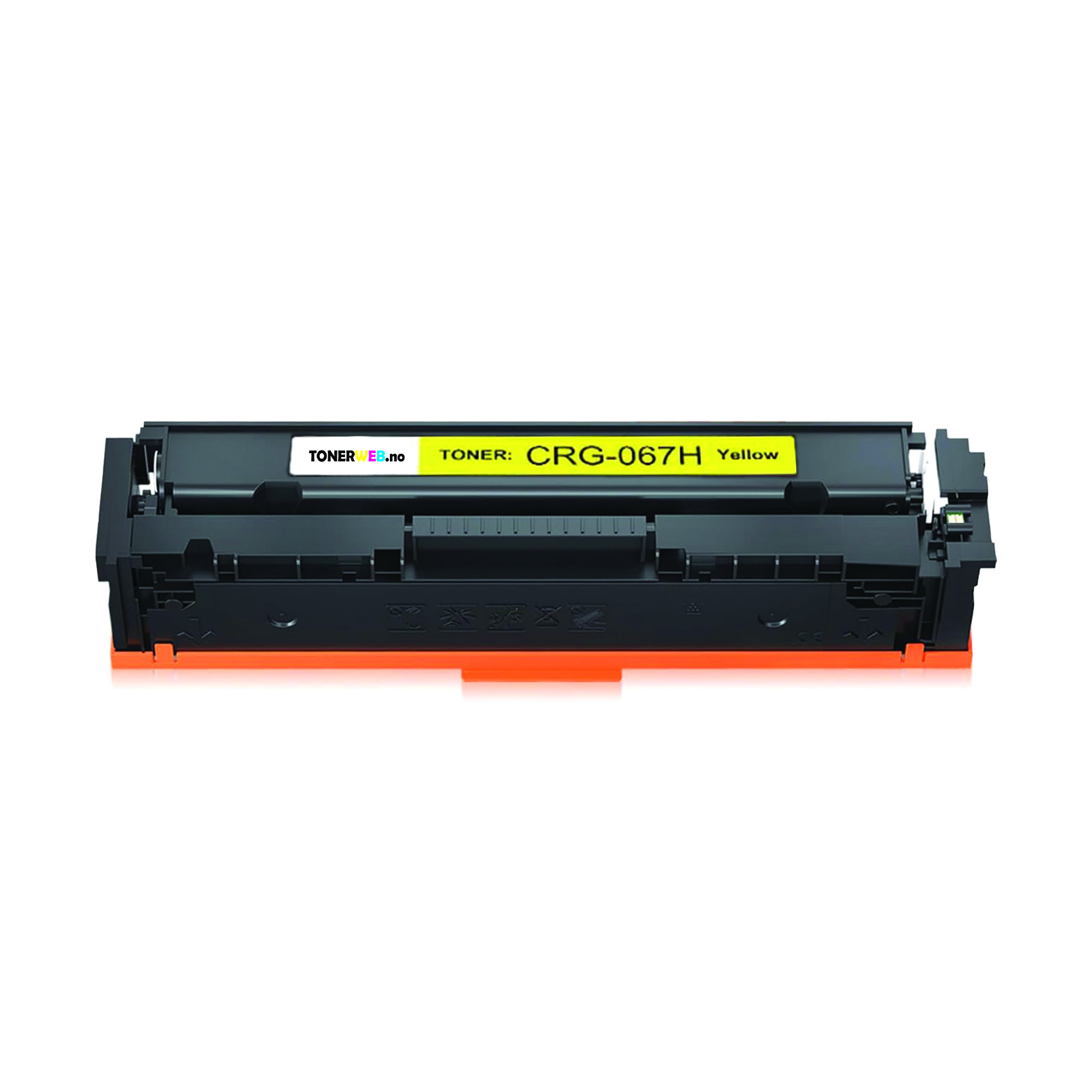 Canon 067H Y (yellow) toner 2350 sider - kompatibel