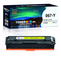 BildeCanon 067H Y (yellow) toner 2350 sider - kompatibel