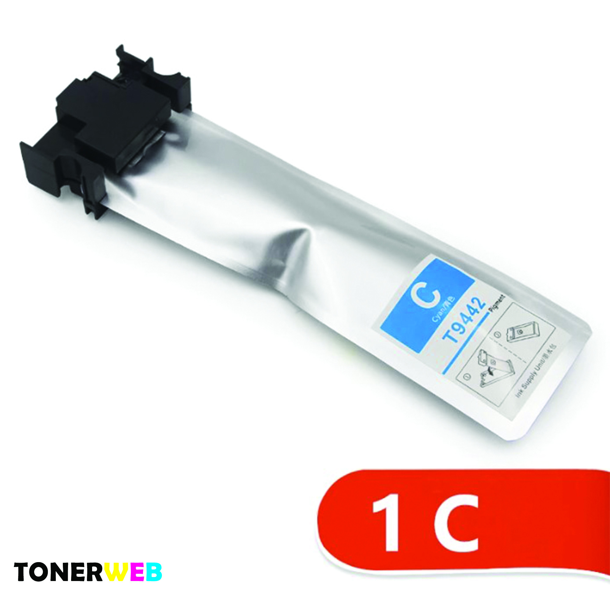 Epson T9442 C (cyan) blekkpatron 3000 sider - kompatibel