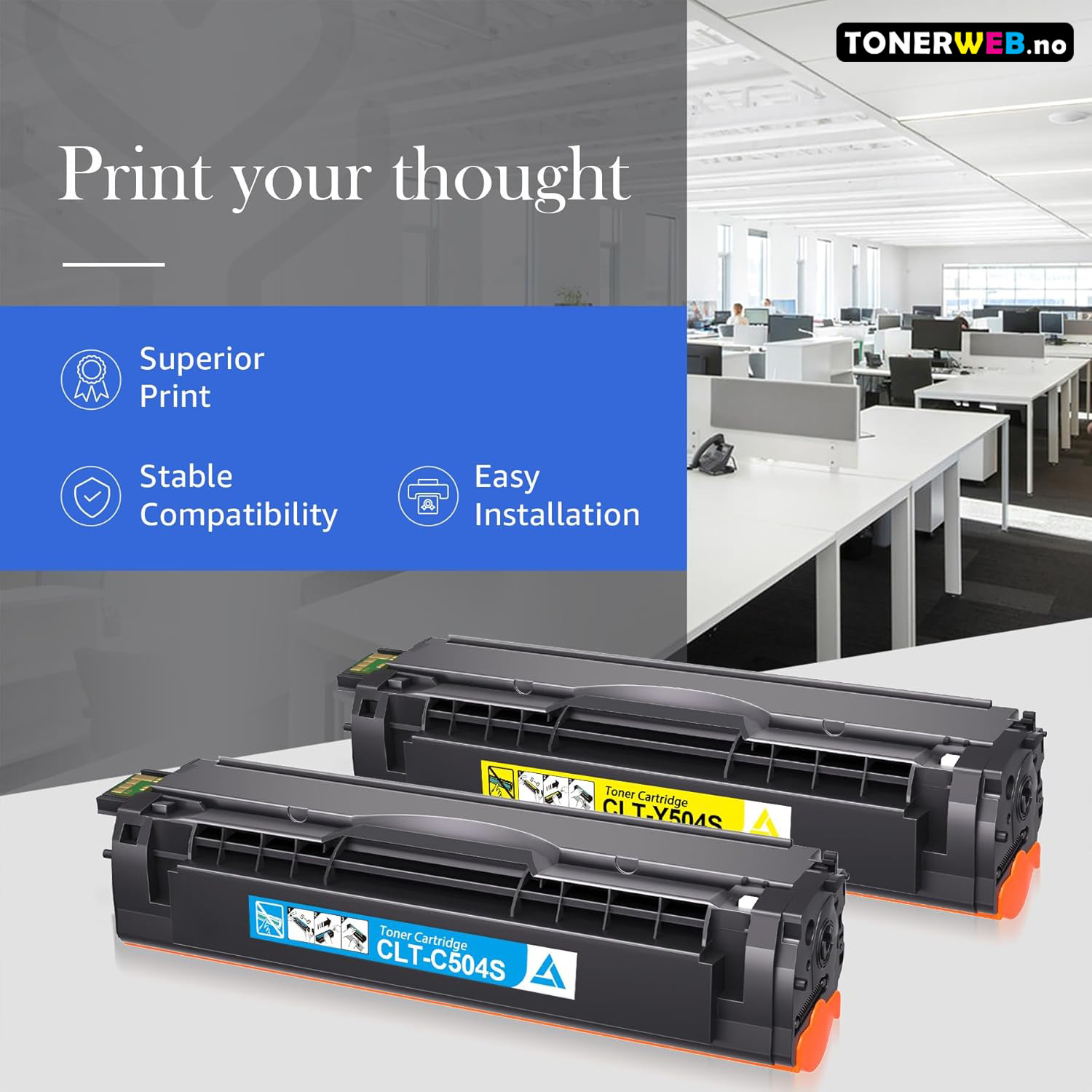 Samsung CLT-504 BK/C/M/Y (svart/cyan/magenta/gul) toner 4-pakk 4 x 1800 sider - kompatibel