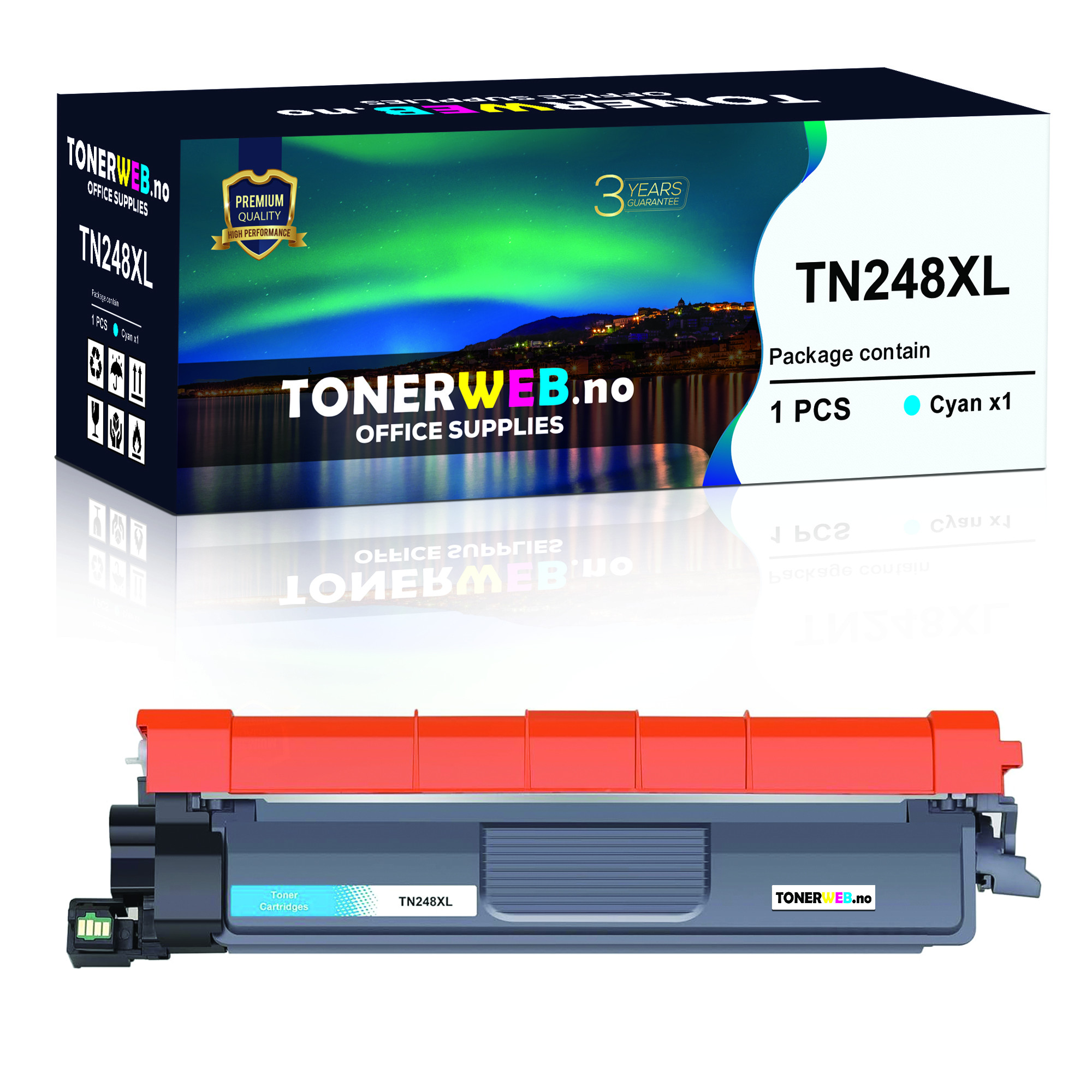 BildeBrother TN248XL C (cyan) toner 2300 sider - kompatibel