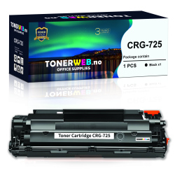 BildeCanon 725 BK (svart) toner 1600 sider - kompatibel