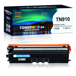 BildeBrother TN910 C (cyan) toner 9000 sider - kompatibel